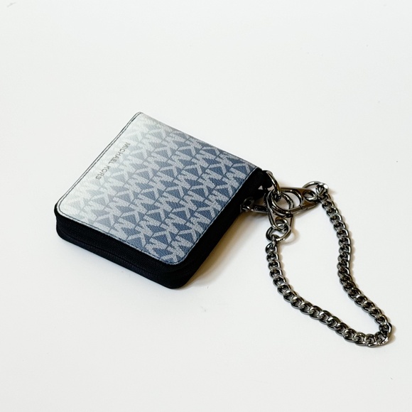 Michael Kors Cooper Ombre Zip Around Wallet MK Denim - Picture 4 of 13